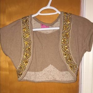 BCBG RHINESTONE CARDIGAN